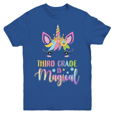 Third Grade is magical Unicorn Back to School 3rd Grade Youth-Youth Shirt-Youth T-Shirt-Royal