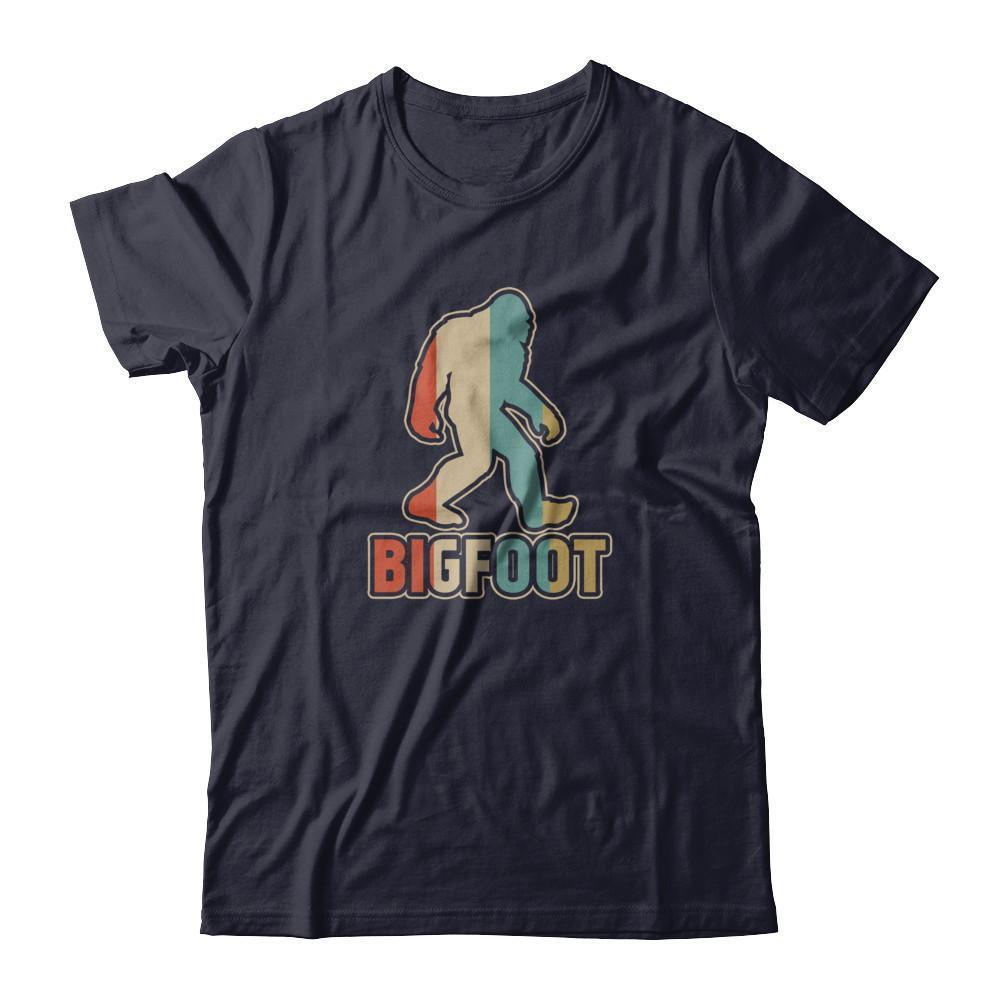 Classic Vintage Retro Style BigFoot-T-Shirt & Tank Top-Premium T-Shirt-Midnight Navy
