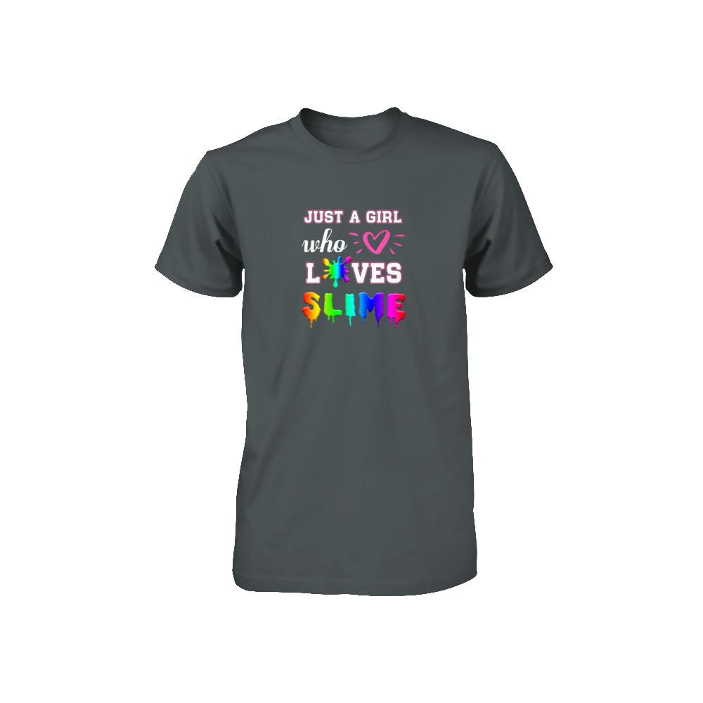 Just A Girl Who Loves Slime Youth-Youth Shirt-Toddler T-Shirt-Charcoal