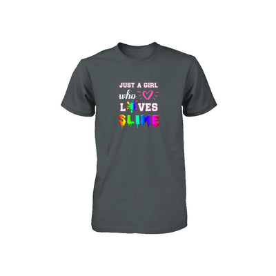 Just A Girl Who Loves Slime Youth-Youth Shirt-Toddler T-Shirt-Charcoal