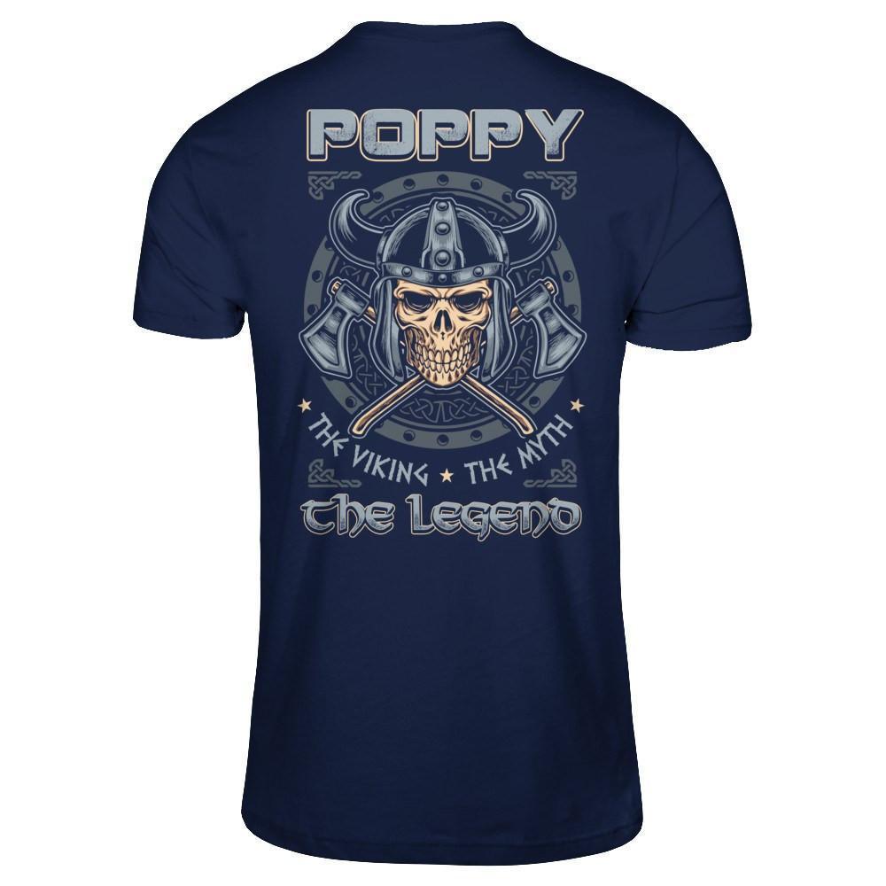 Poppy The Viking The Myth The Legend-T-Shirt & Hoodie-Classic T-Shirt-Navy