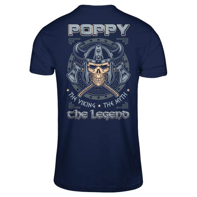 Poppy The Viking The Myth The Legend-T-Shirt & Hoodie-Classic T-Shirt-Navy