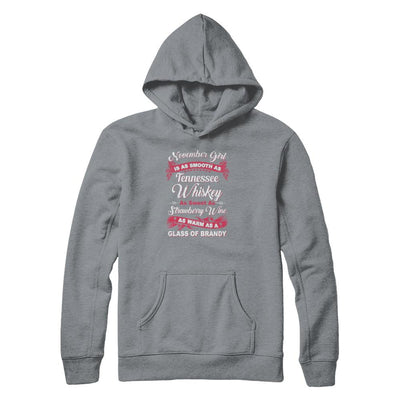 November Girl Is As Smooth As Tennessee Whiskey Birthday-T-Shirt & Tank Top-Pullover Hoodie-Light Steel