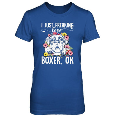 Dog I Just Freaking Love Boxer-T-Shirt & Tank Top-