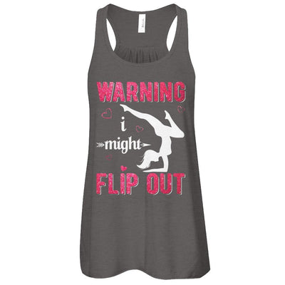 Warning I Might Flip Out Gymnast-T-Shirt & Tank Top-