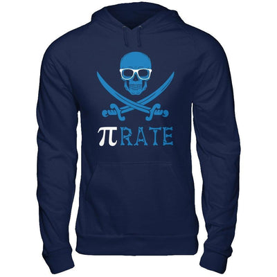 Funny Pi-Rate Happy Pi Day 2018-T-Shirt & Hoodie-Pullover Hoodie-Navy
