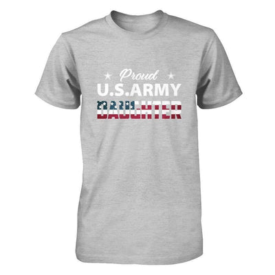 Proud Us Army Daughter-T-Shirt & Hoodie-Premium T-Shirt-Heather Gray