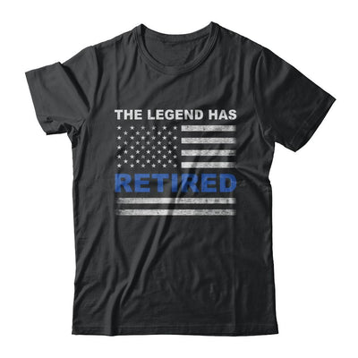 The Legend Has Retired Police Officer Retirement Gift-T-Shirt & Hoodie-Classic T-Shirt-Black