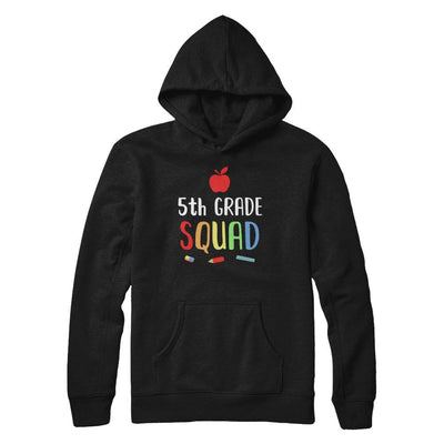5th Grade Squad Back To School Teacher Fifth Grade-T-Shirt & Hoodie-Pullover Hoodie-Black