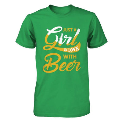 Just A Girl In Love With Beer-T-Shirt & Hoodie-Premium T-Shirt-Kelly Green