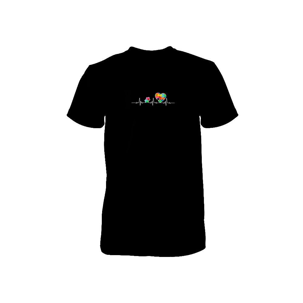 Autism Puzzle Heartbeat Autism Awareness Youth-Youth Shirt-