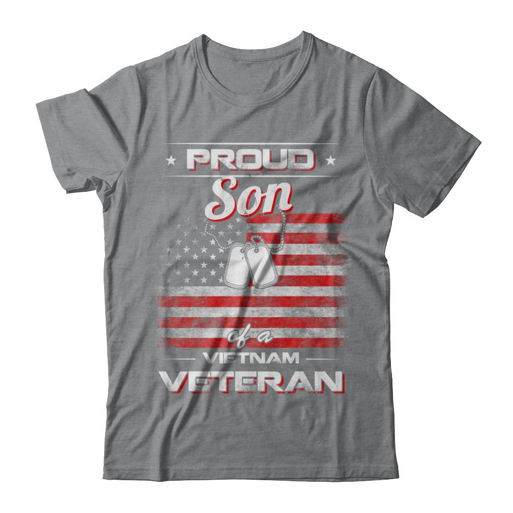 Proud Son Of A Viet Nam Veteran-T-Shirt & Hoodie-Classic T-Shirt-Sport Grey