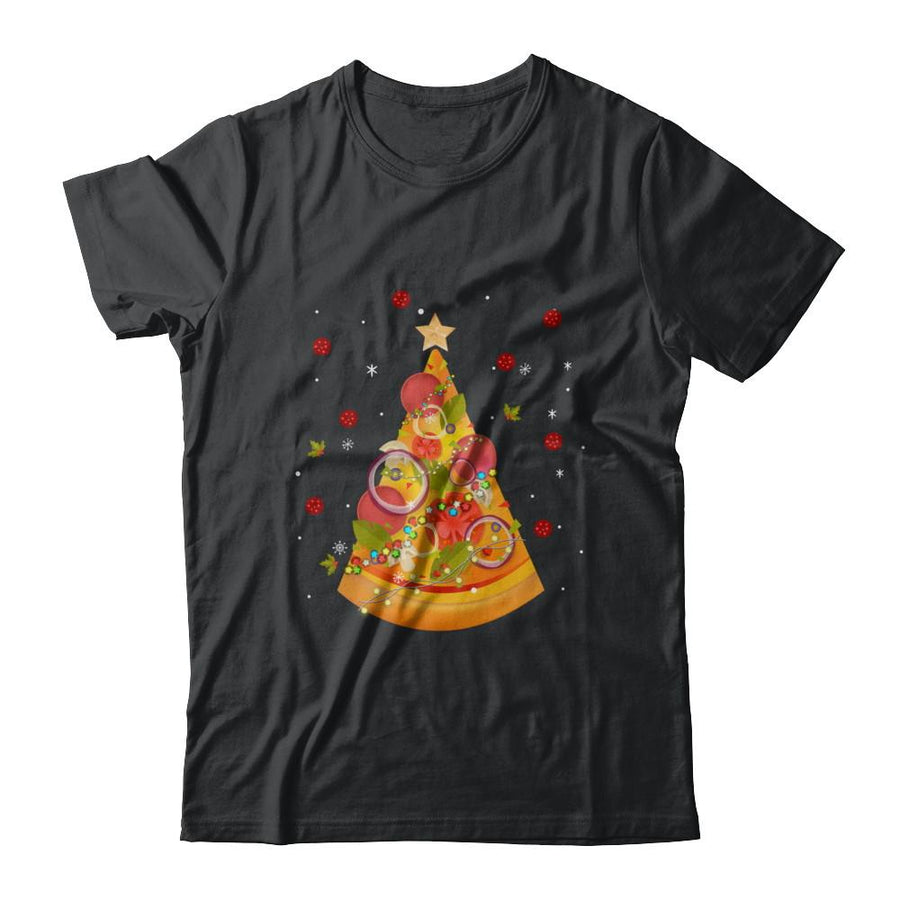 Funny Pizza Ugly Christmas Tree Gifts-T-Shirt & Sweatshirt-Classic T-Shirt-Black