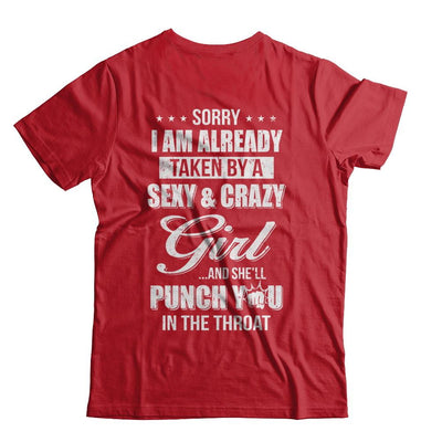 Sorry I Am Already Taken By A Sexy And Crazy Girl Husband-T-Shirt & Hoodie-Classic T-Shirt-Red