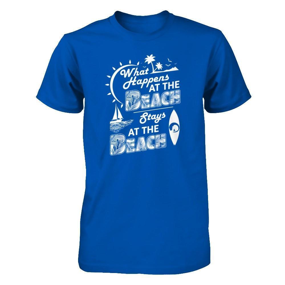 What Happens At The Beach Stays At The Beach-T-Shirt & Tank Top-Premium T-Shirt-Royal