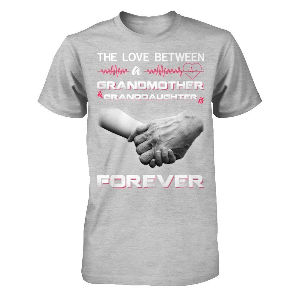 The Love Between A Grandmother And Granddaughter Is Forever-T-Shirt & Hoodie-Premium T-Shirt-Heather Gray