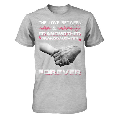 The Love Between A Grandmother And Granddaughter Is Forever-T-Shirt & Hoodie-Premium T-Shirt-Heather Gray