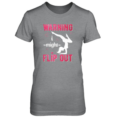 Warning I Might Flip Out Gymnast-T-Shirt & Tank Top-Women's T-Shirt-Sport Grey