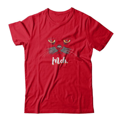 Funny Halloween Cat Meh Gift-T-Shirt & Sweatshirt-Premium T-Shirt-Red