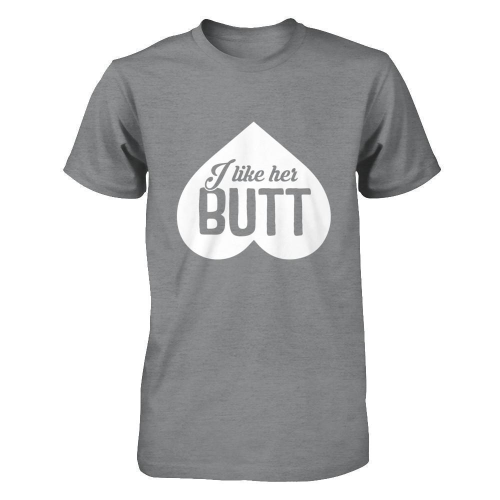 I Like Her Butt Couple-T-Shirt & Hoodie-Classic T-Shirt-Sport Grey