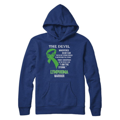 I Am The Storm Support Lymphoma Awareness Warrior Gift-T-Shirt & Hoodie-Pullover Hoodie-Deep Royal