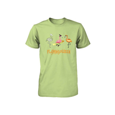 Funny Flamingo Halloween Flamingoween Youth-Youth Shirt-Toddler T-Shirt-Key Lime