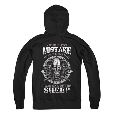 Your First Mistake Was Thinking Valhalla Viking-T-Shirt & Hoodie-Pullover Hoodie-Black