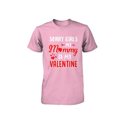 Funny Valentines Day Toddler Boy Mommy Is My Valentine Youth-Youth Shirt-Toddler T-Shirt-Pink