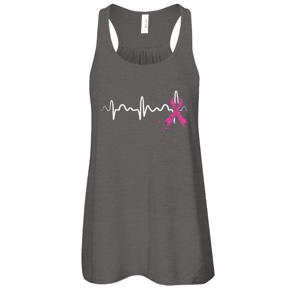 Breast Cancer Heartbeat Awareness-T-Shirt & Tank Top-
