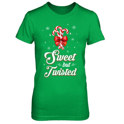 Sweet But Twisted Funny Candy Christmas Gifts-T-Shirt & Sweatshirt-Women's T-Shirt-Irish Green