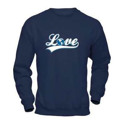 Love Mother Earth Day-T-Shirt & Hoodie-Crewneck Sweatshirt-Navy
