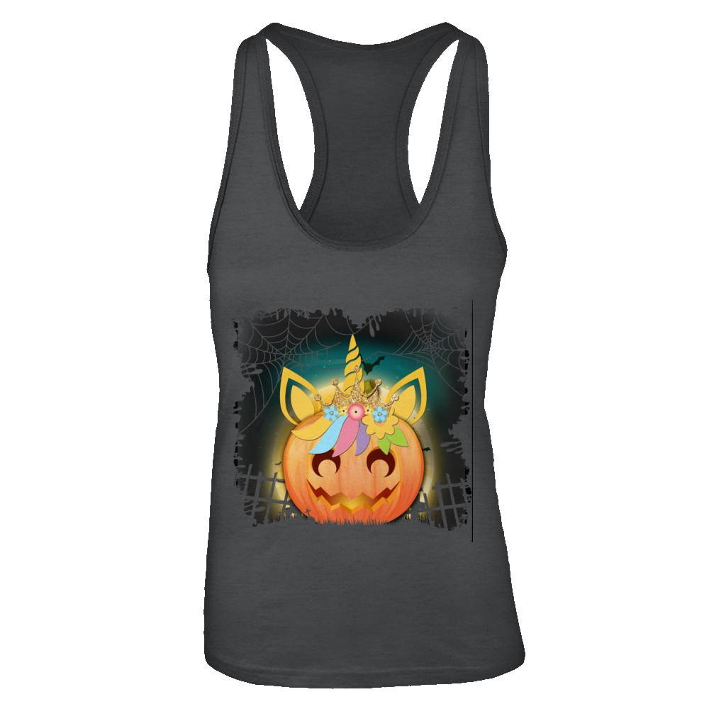 Kids Girls Unicorn Pumpkin Queen Halloween