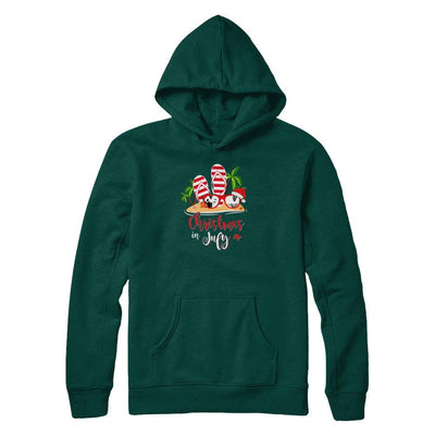 Flip Flop Sunglasses Christmas In July Summer Vacation Beach-T-Shirt & Tank Top-Pullover Hoodie-Deep Forest
