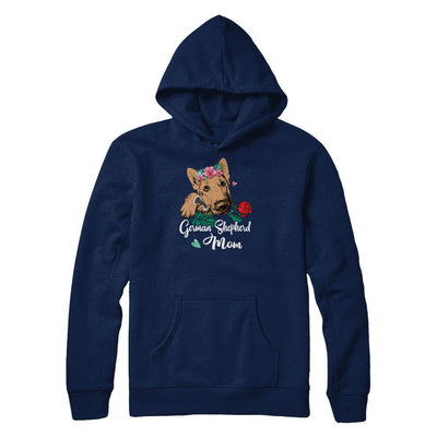 German Shepherd Mom Funny Dog Mom Gift Idea-T-Shirt & Tank Top-Pullover Hoodie-Navy