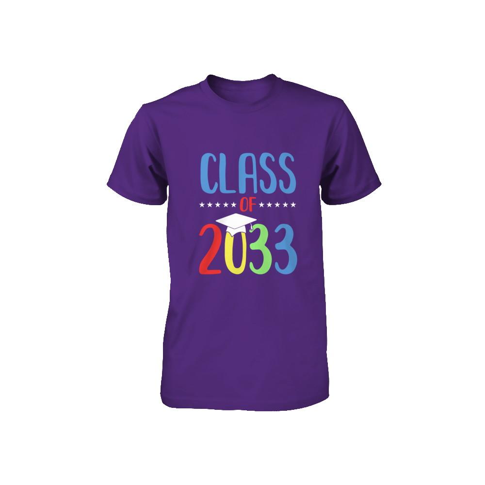 Grow With Me First Day Of School Class Of 2033 Youth-Youth Shirt-