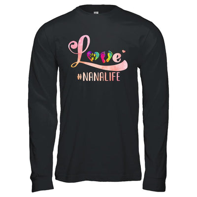 Love Nanalife Nana-T-Shirt & Hoodie-Long Sleeve T-Shirt-Black
