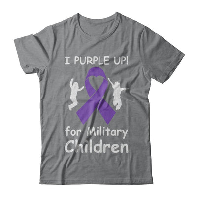 I Purple Up For Month Of The Military Child-T-Shirt & Hoodie-Classic T-Shirt-Sport Grey