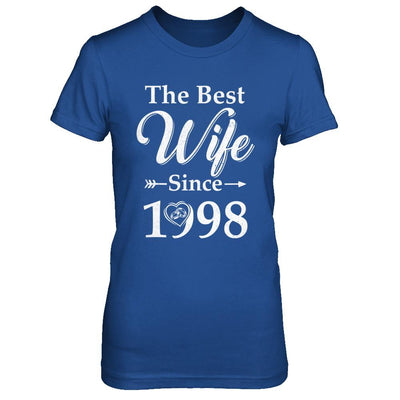 23th Married Together Anniversary Since 1998 Husband Wife-T-Shirt & Hoodie-Women's T-Shirt-Royal