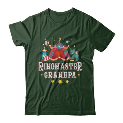 Ringmaster Grandpa Circus Carnival Children Party-T-Shirt & Hoodie-Classic T-Shirt-Forest Green