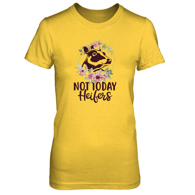 Funny Farmer Women Girl Cow Not Today Heifer-T-Shirt & Tank Top-Women's T-Shirt-Daisy