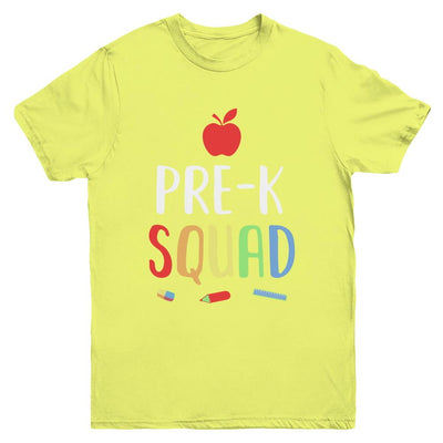Pre-K Preschool Squad Back To School Teacher Gift Youth-Youth Shirt-Youth T-Shirt-Daisy