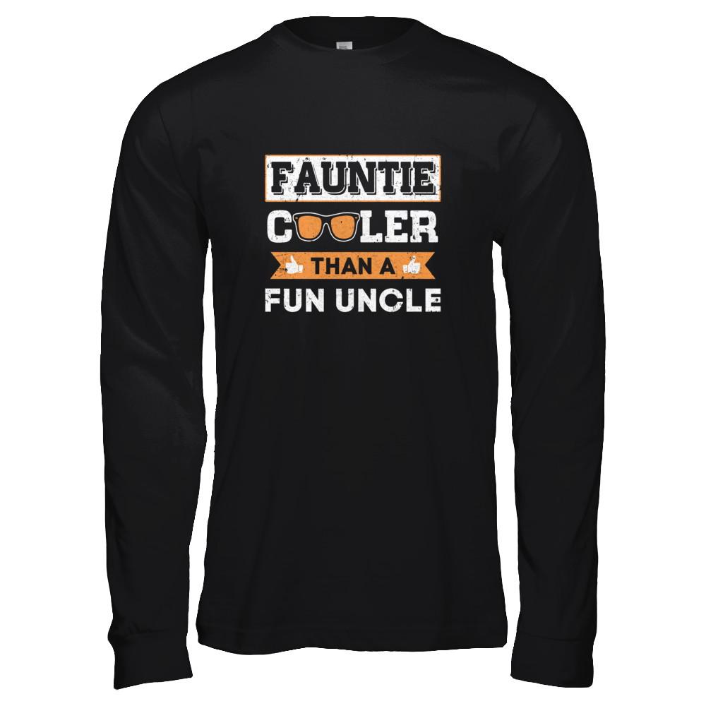 Faunt Cooler Than A Fun Uncle-T-Shirt & Tank Top-Long Sleeve T-Shirt-Black