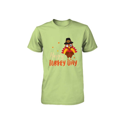 Happy Turkey Day Funny Thanksgiving Gift Youth-Youth Shirt-Toddler T-Shirt-Key Lime