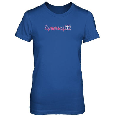 Nurse Heartbeat Nursing Passionate-T-Shirt & Tank Top-Women's T-Shirt-Royal