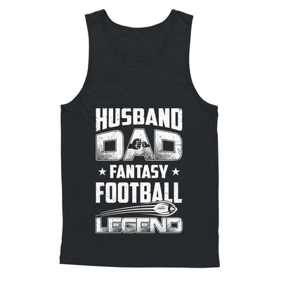 Husband Dad Fantasy Football Legend Fathers Day Gift-T-Shirt & Hoodie-Unisex Tank-Black