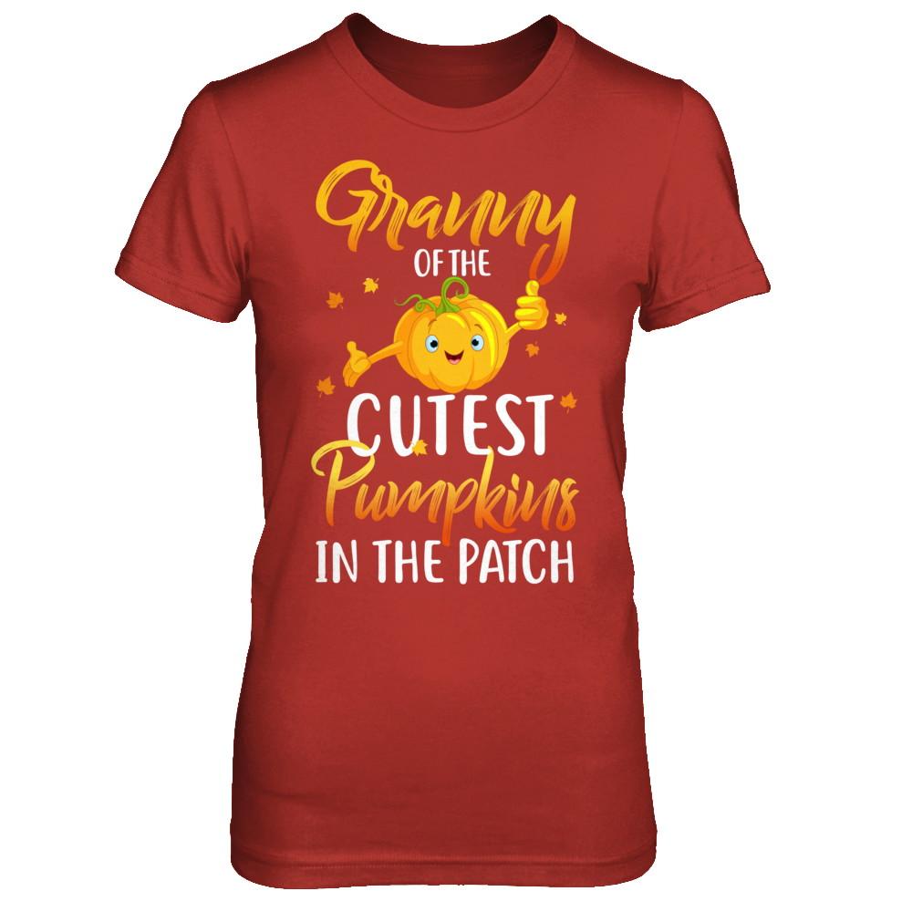 Halloween Granny Of Cutest Pumpkins In The Patch-T-Shirt & Hoodie-Women's T-Shirt-Red