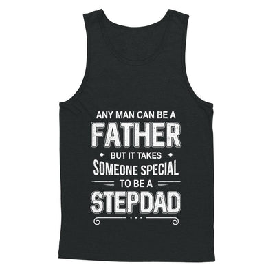 Any Man Can Be A Father Special Dad Of Twins Father's Day Gift-T-Shirt & Hoodie-Unisex Tank-Black