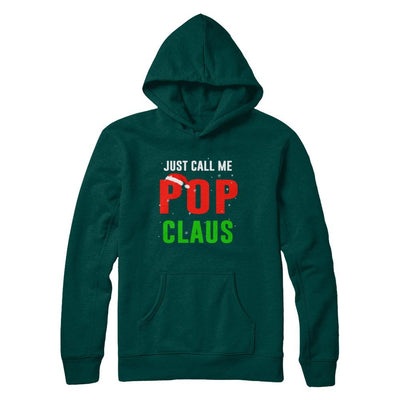 Santa Pop Claus Matching Family Christmas Pajamas-T-Shirt & Sweatshirt-Pullover Hoodie-Deep Forest