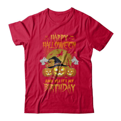 Happy Halloween And Yes It's My Birthday Gifts-T-Shirt & Hoodie-Classic T-Shirt-Red