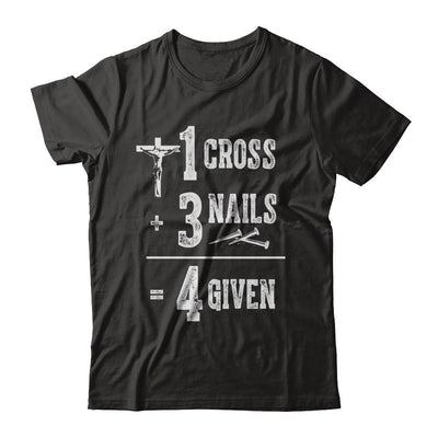 1 Cross 3 Nails 4 Given God Jesus Christian-T-Shirt & Hoodie-Premium T-Shirt-Black